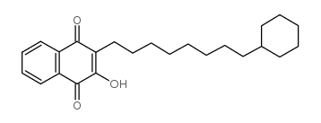 1,4-Naphthalenedione,2-(8-cyclohexyloctyl)-3-hydroxy- structure