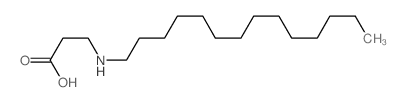 N-十四烷基-β-氨基丙酸结构式