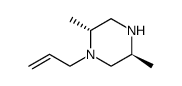 Piperazine, 2,5-dimethyl-1-(2-propenyl)-, (2R,5S)- (9CI) Structure