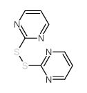 1,2-二(嘧啶-2-基)二硫化物结构式