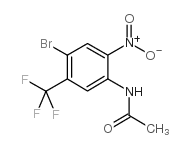 N-(4-溴-2-硝基-5-三氟甲基苯基)乙酰胺结构式