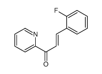 (E)-3-(2-fluorophenyl)-1-pyridin-2-ylprop-2-en-1-one结构式