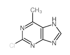 2-氯-6-甲基-9H-嘌呤结构式