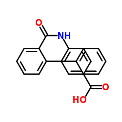 4-(2-苯基苯甲酰胺基)苯甲酸结构式