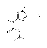 Tert-Butyl (5-Cyano-1-Methyl-1H-Pyrazol-3-Yl)(Methyl)Carbamate Structure