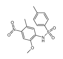 toluene-4-sulfonic acid-(2-methoxy-5-methyl-4-nitro-anilide)结构式