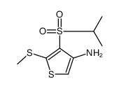 3-AMINO-4-(ISOPROPYLSULFONYL)-5-(METHYLTHIO)THIOPHENE Structure