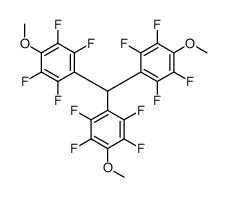 1-[bis(2,3,5,6-tetrafluoro-4-methoxyphenyl)methyl]-2,3,5,6-tetrafluoro-4-methoxybenzene结构式