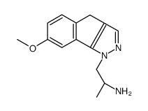 (2S)-1-(7-methoxy-4H-indeno[1,2-c]pyrazol-1-yl)propan-2-amine Structure