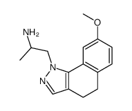 1-(8-methoxy-4,5-dihydrobenzo[g]indazol-1-yl)propan-2-amine结构式