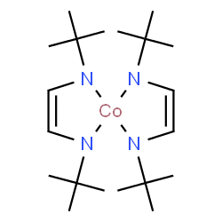 双(1,4-二叔丁基-1,3-二氮杂丁二烯基)钴(II)Co(DAD)2结构式