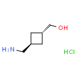 trans-[3-(aminomethyl)cyclobutyl]methanol hydrochloride Structure