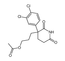 3-(3-(3,4-dichlorophenyl)-2,6-dioxopiperidin-3-yl)propyl acetate Structure