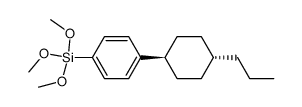 4-(trans-4-n-Propylcyclohexyl)phenyltrimethoxysilane Structure