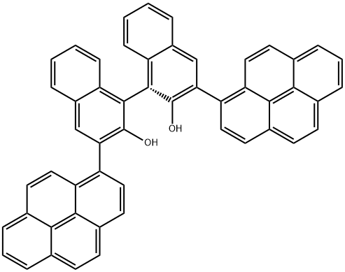 (R)-3,3'-二-1-芘基-1,1'-联萘酚结构式