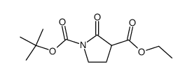 1-Boc-2-氧吡咯烷-3-甲酸乙酯结构式