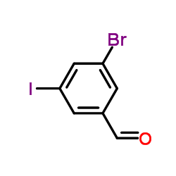 3-溴-5-碘苯甲醛结构式