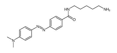 N-(5-aminopentyl)-4-[[4-(dimethylamino)phenyl]diazenyl]benzamide Structure