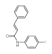 (E)-N-(4-fluorophenyl)-3-phenyl-prop-2-enamide structure