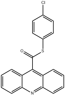 S-(4-氯苯基)9-吖啶基甲酸盐结构式
