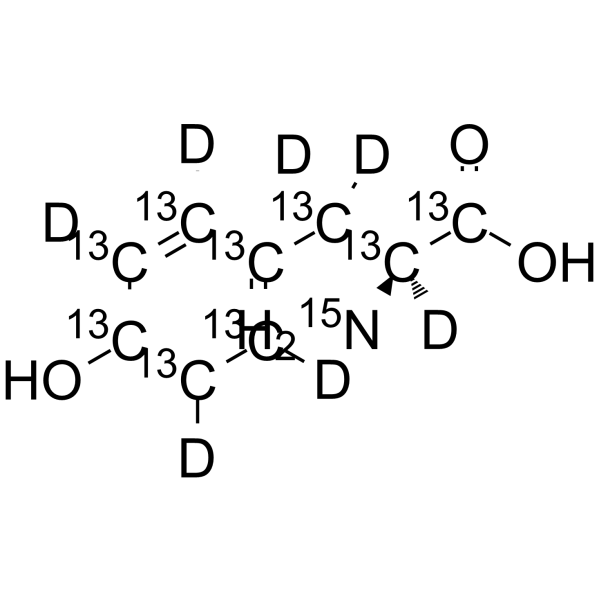 Metyrosine-13C9,d7,15N Structure