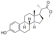 (20S)-3-Hydroxy-19-norpregna-1,3,5(10)-triene-20-carboxylic acid methyl ester结构式