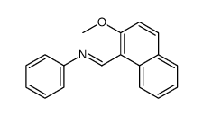 Aniline, N-[(2-methoxy-1-naphthyl)methylene]-结构式