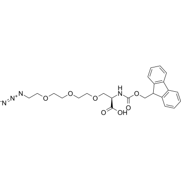 Azide-PEG3-L-alanine-Fmoc结构式