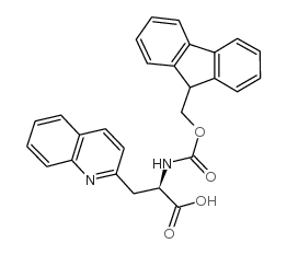 Fmoc-3-(2'-喹啉基)-D-丙氨酸结构式