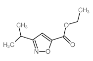 Ethyl 3-isopropylisoxazole-5-carboxylate结构式