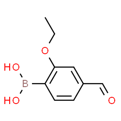 (2-乙氧基-4-甲酰基苯基)硼酸结构式