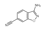 3-氨基-1,2-苯并异恶唑-6-甲腈结构式