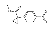 1-(4-nitro-phenyl)-cyclopropanecarboxylic acid methyl ester结构式