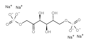 d-fructose 1,6-diphosphate sodium salt Structure