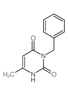 2,4(1H,3H)-Pyrimidinedione,6-methyl-3-(phenylmethyl)- Structure
