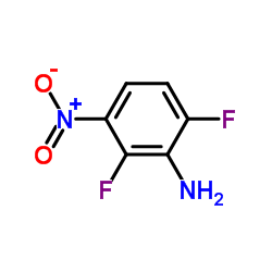 2,6-二氟-3-硝基苯胺结构式