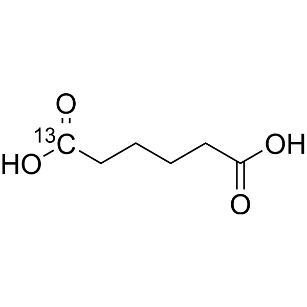 Adipic acid-13C Structure