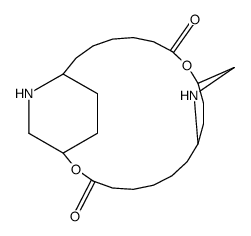 2,13-Dioxa-10,24-diazatricyclo[18.2.2.29,12]hexacosane-3,14-dione结构式