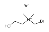 (bromomethyl)(2-hydroxyethyl)dimethylammonium bromide Structure