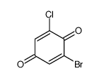2-bromo-6-chlorocyclohexa-2,5-diene-1,4-dione Structure