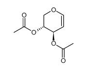 (3R,4R)-3,4-Dihydro-2H-pyran-3,4-diyl diacetate结构式