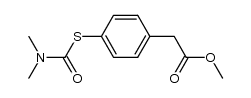 methyl 2-(4-((dimethylcarbamoyl)thio)phenyl)acetate结构式