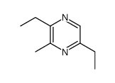 2,5-diethyl-3-methyl pyrazine Structure