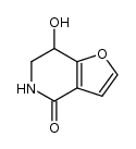 7-hydroxy-6,7-dihydro-5H-furo[3,2-c]pyridin-4-one结构式