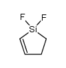 1,1-difluoro-1-sila-2-cyclopentene结构式
