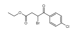 3-bromo-4-(4-chloro-phenyl)-4-oxo-butyric acid ethyl ester Structure