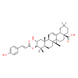 3-O-反式对香豆酰基山楂酸结构式