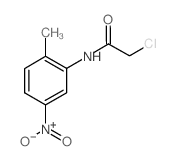 2-氯-N-(2-甲基-5-硝基-苯基)乙酰胺结构式