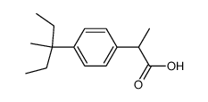 Benzeneacetic acid, 4-(1-ethyl-1-methylpropyl)--alpha--methyl- (9CI) Structure