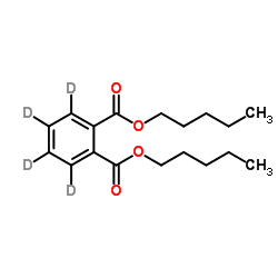 邻苯二甲酸二戊酯-3,4,5,6-d4结构式
